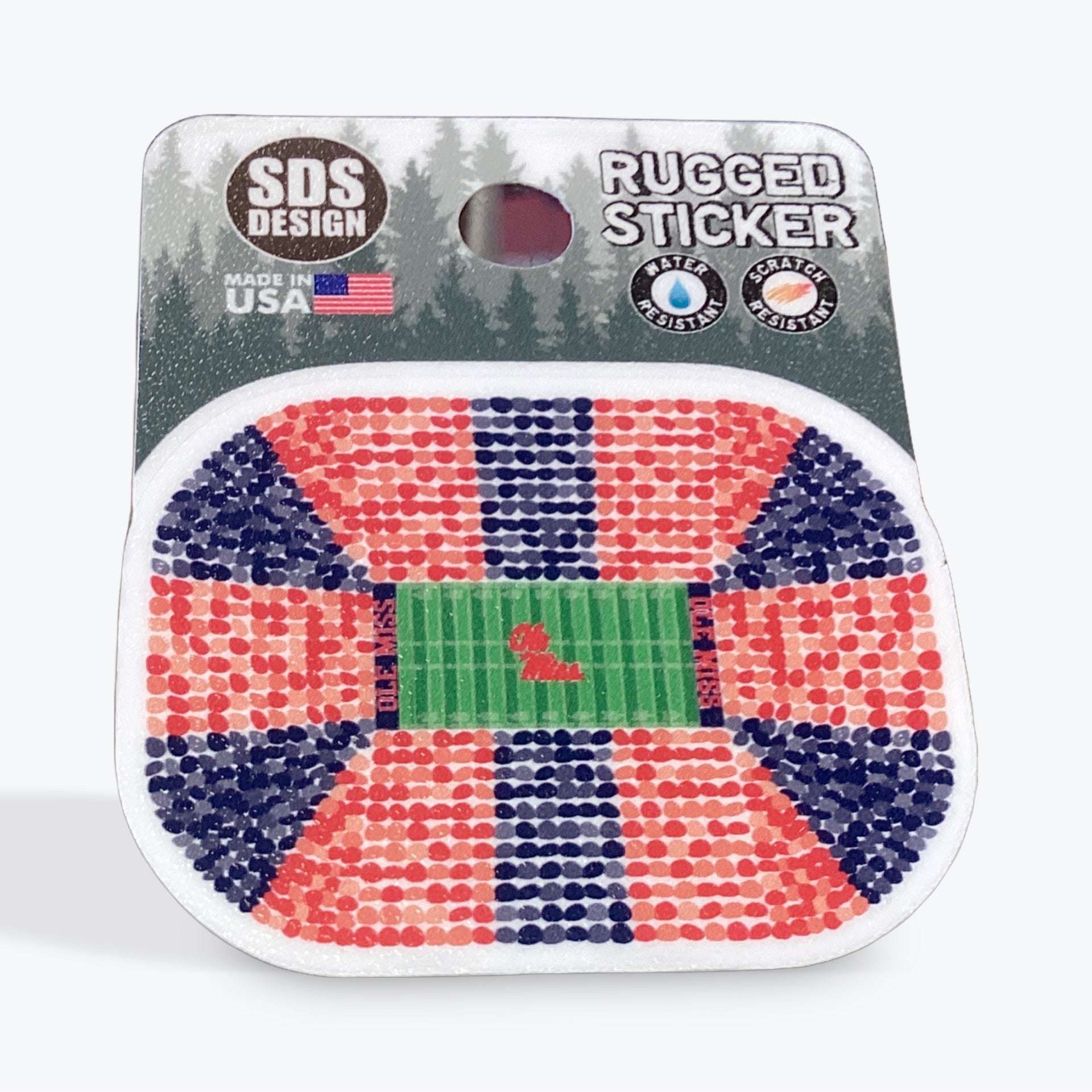 Ole Miss Stadium Rugged Sticker | University Sporting Goods