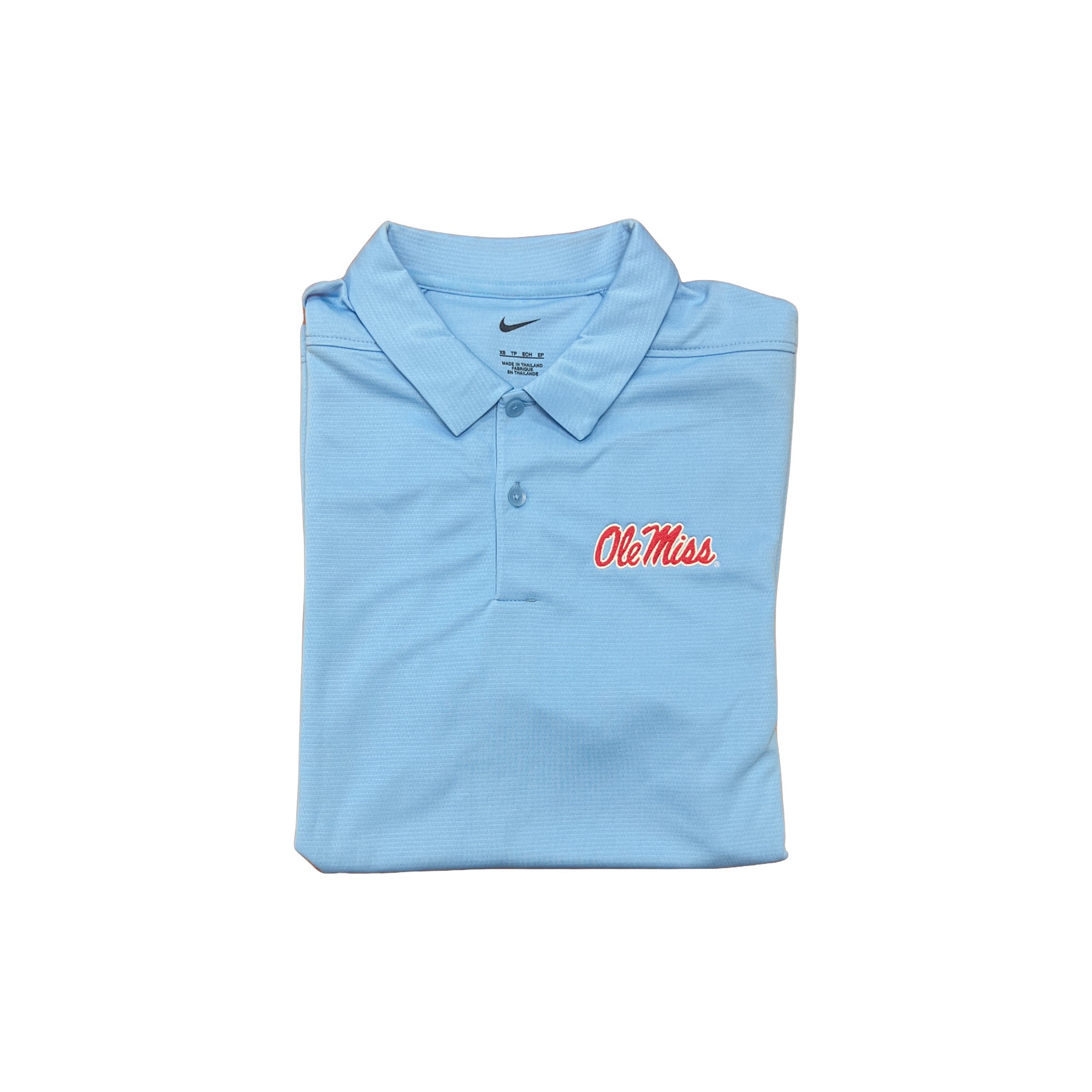 ole miss powder blue nike polo