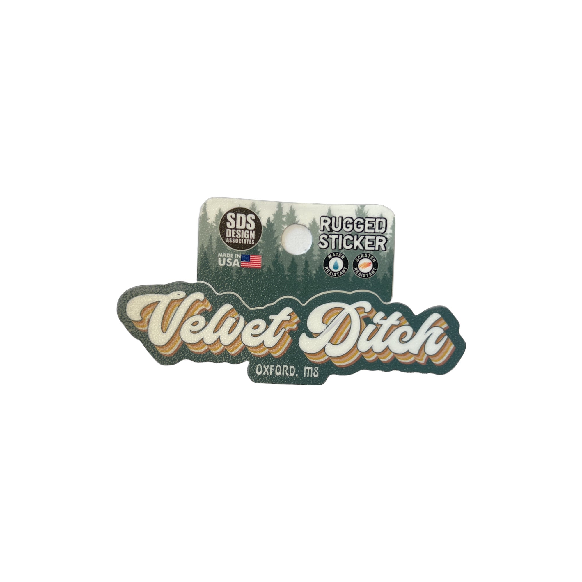Velvet Ditch Sticker University Sporting Goods